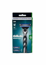 將圖片載入圖庫檢視器 Gillette吉列Mach3鋒速3系列剃鬚刀 刀架 1件 + 刀頭 2片
