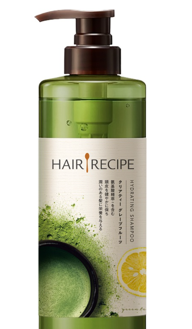 Hair Recipe髮の食譜 綠茶柚子淨油保濕水感洗髮露530毫升