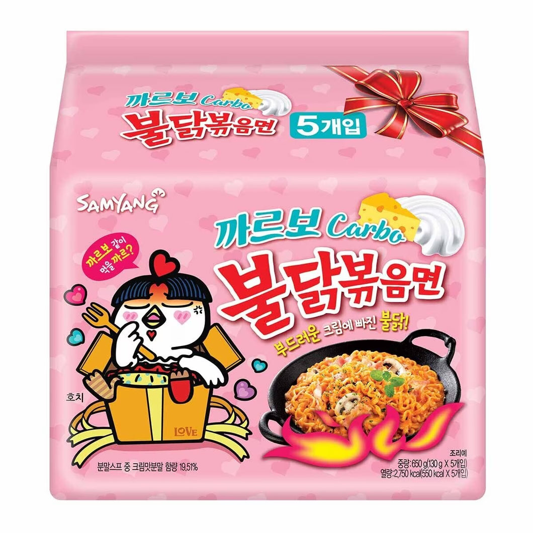 三養辣雞肉卡邦尼味撈麵（5包裝）