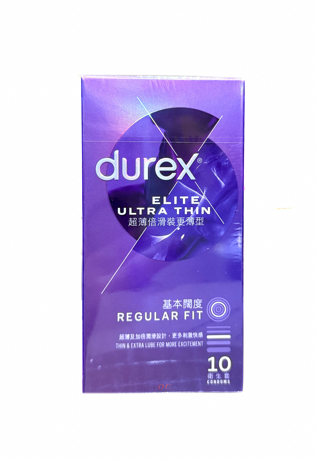 Durex Elite Utra Thin杜蕾斯超薄倍滑裝更薄型 10片