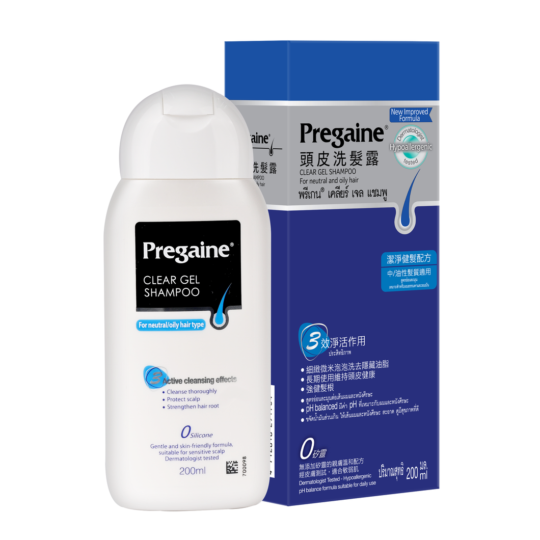 Pregaine®️ 倍健豐盈配方洗髮露 (專為脫髮人士研製, 不含矽靈, 低敏配方, 中性及油性頭髮適用)