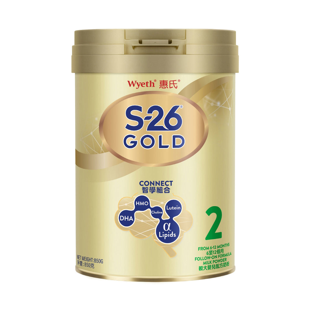 惠氏S-26金裝 2號奶粉 850克