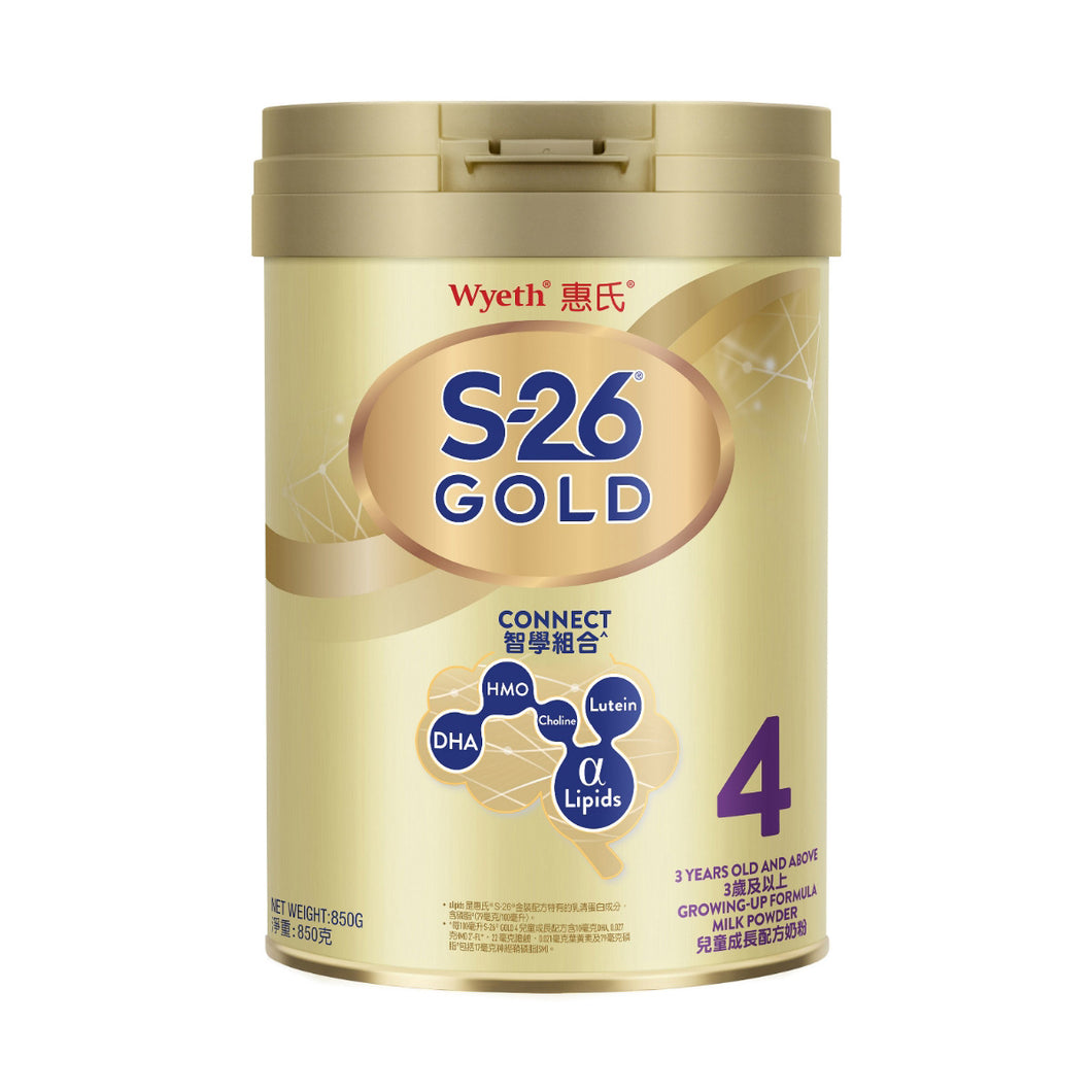 惠氏S-26金裝 4號奶粉 850克