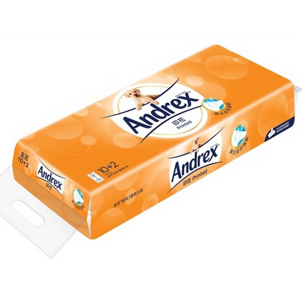 皇冠Andrex 三層印花衛生紙 12卷