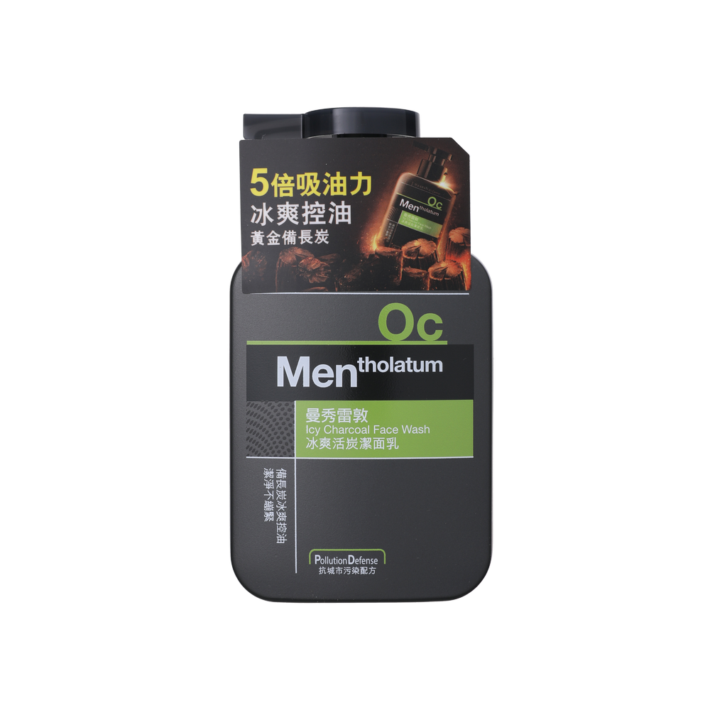 MENTHOLATUM 曼秀雷敦 男士冰爽活炭潔面乳 150ML