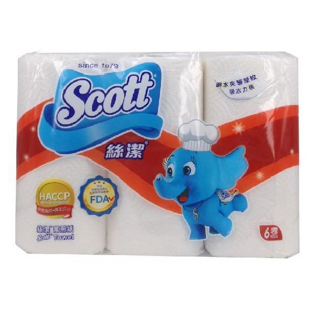 Scott絲潔 廚紙 6卷裝